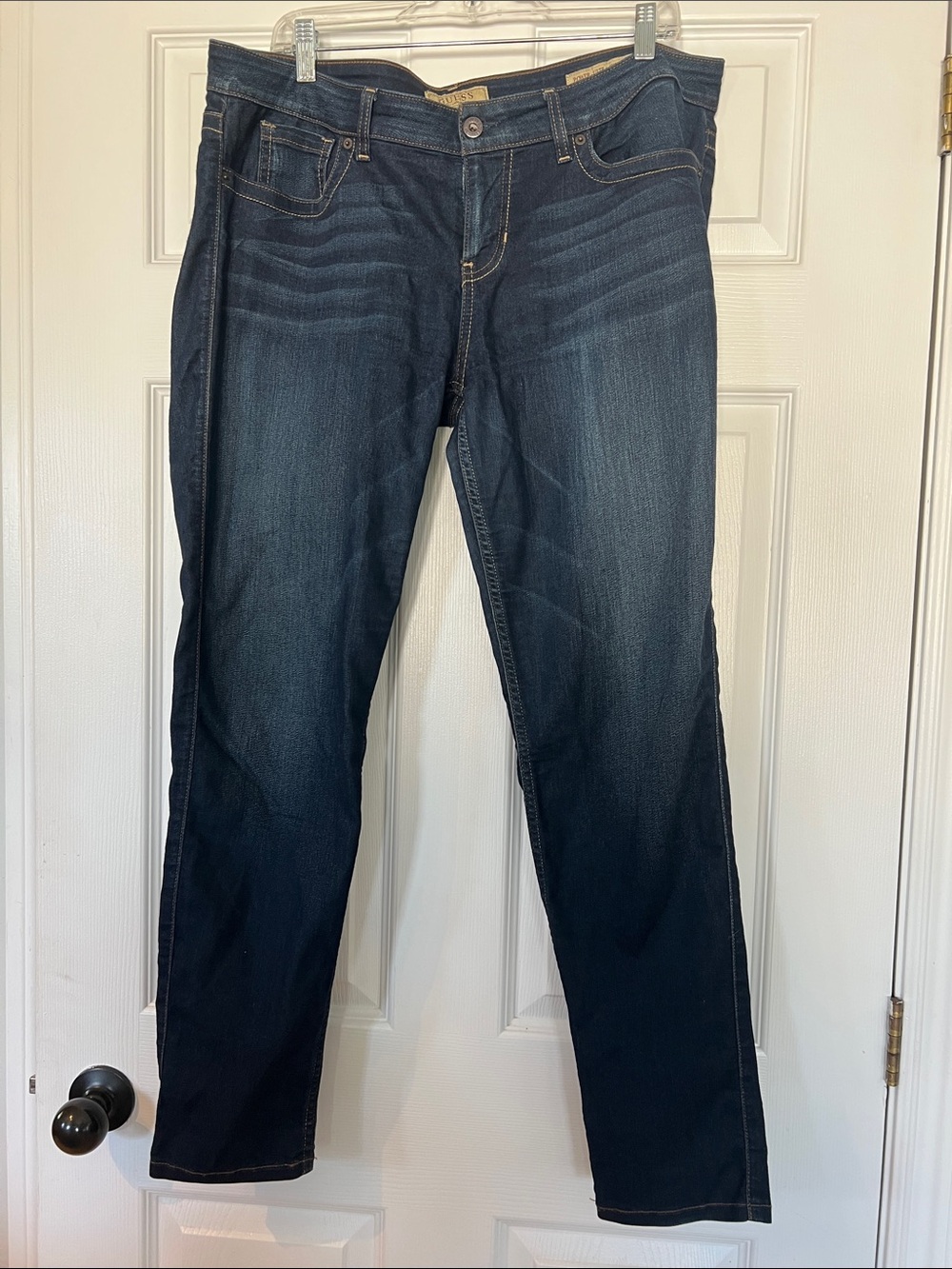Guess Dark Indigo Straight Leg Jeans